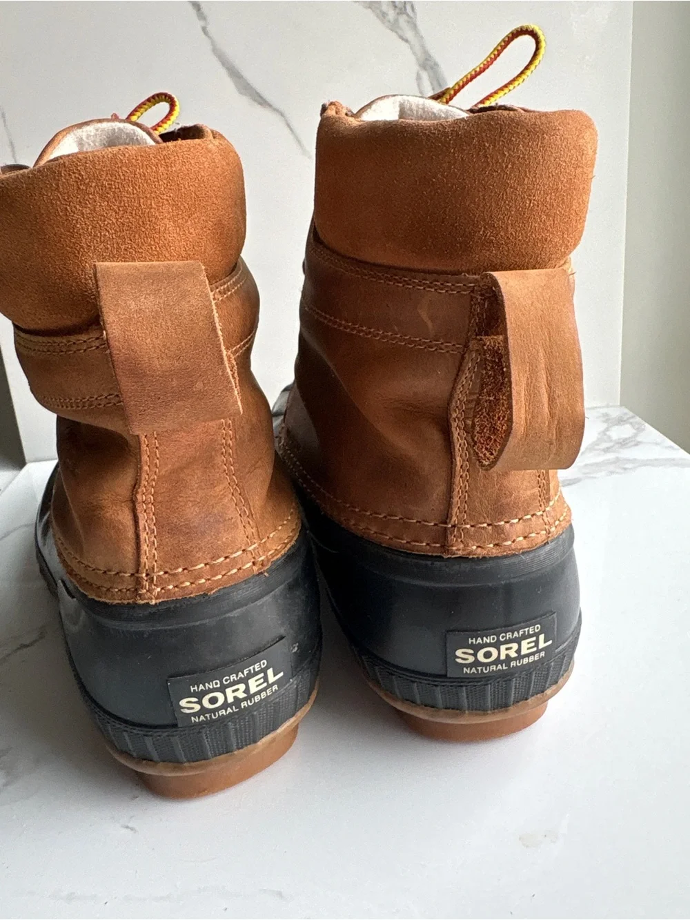 Sorel Cheyenne Men’s sz 10 duck boots rain waterproof leather rubber thinsulate